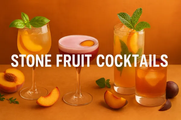 Stone Fruit Season: Peach & Plum Cocktails to End Summer in Style
