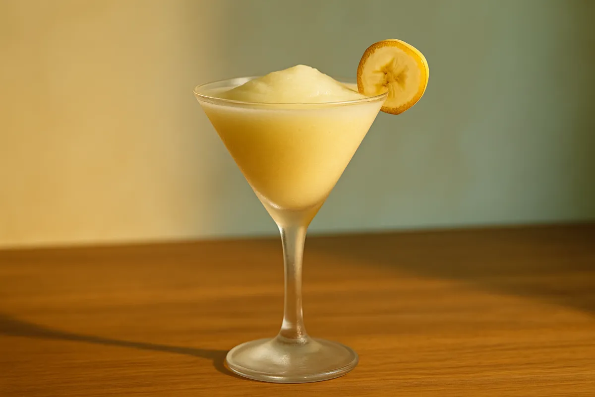 Image of Frozen Banana Daiquiri  in a Cocktail Glass
