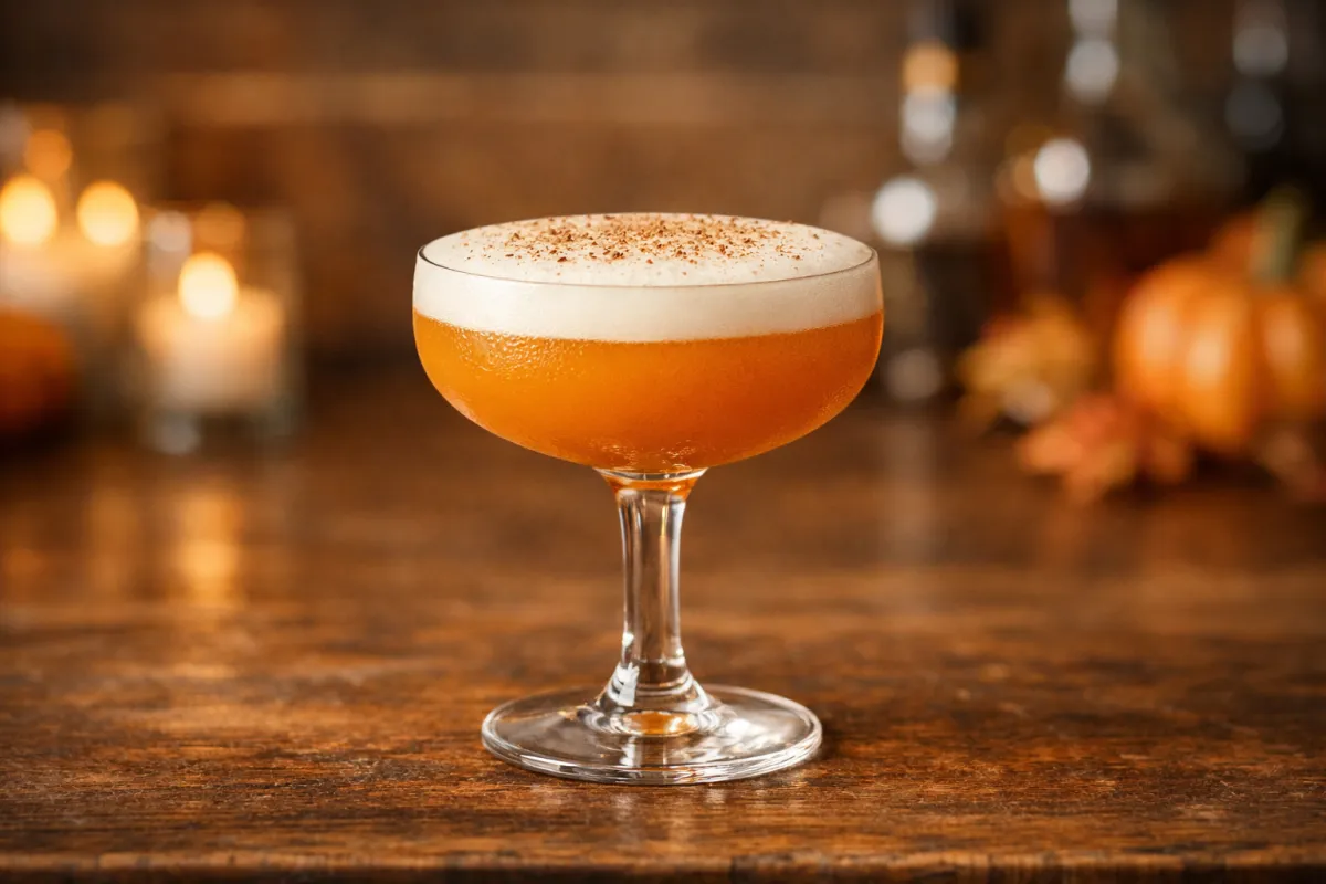 Pumpkin Spice Whiskey Sour Recipe Image