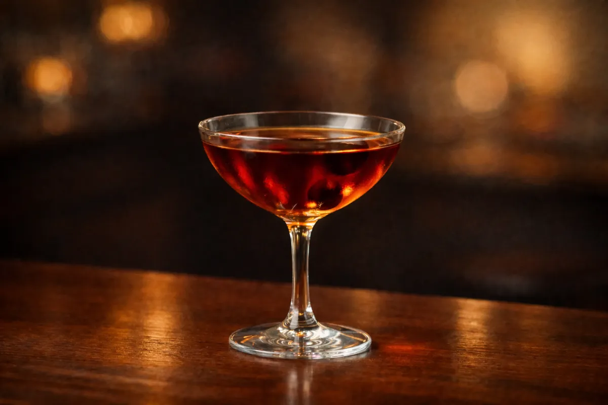 Image of Manhattan in a Cocktail Glass