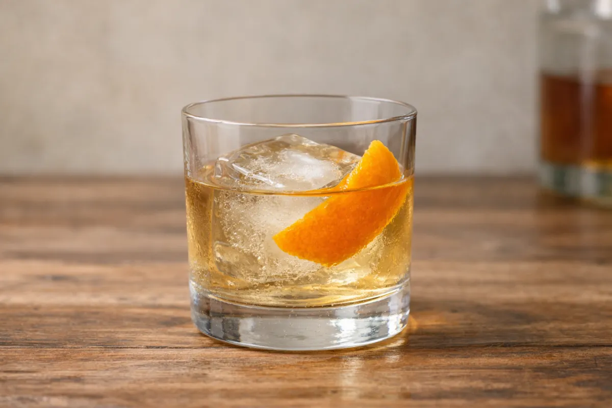 Image of Tequila Old Fashioned in a Whisky Tumbler