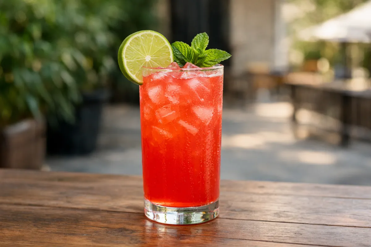 Image of Alabama Riot in a Collins Glass