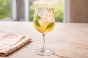 Peach Basil Spritz