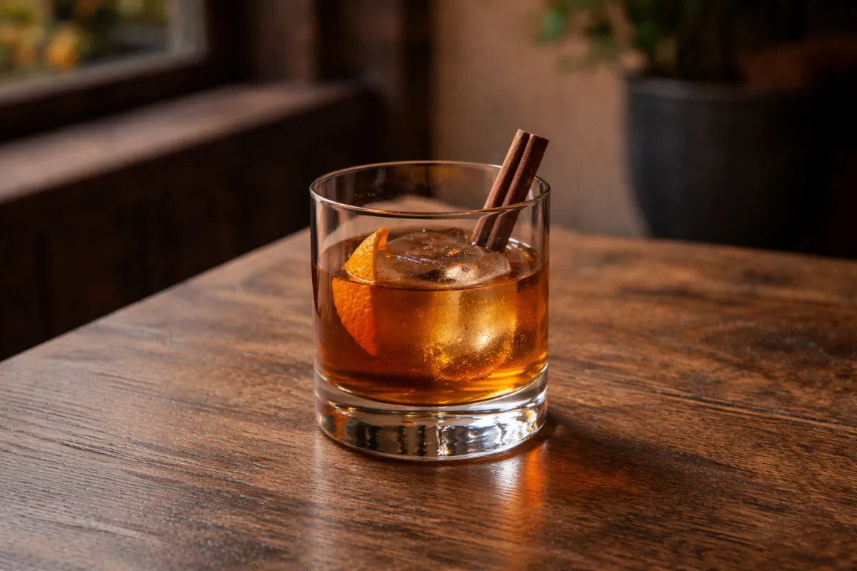 Spiced Maple Old Fashioned Recipe Image
