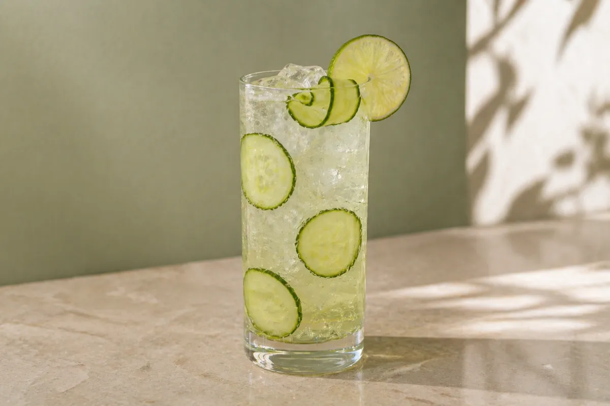 Cucumber Lime Fizz Recipe Image