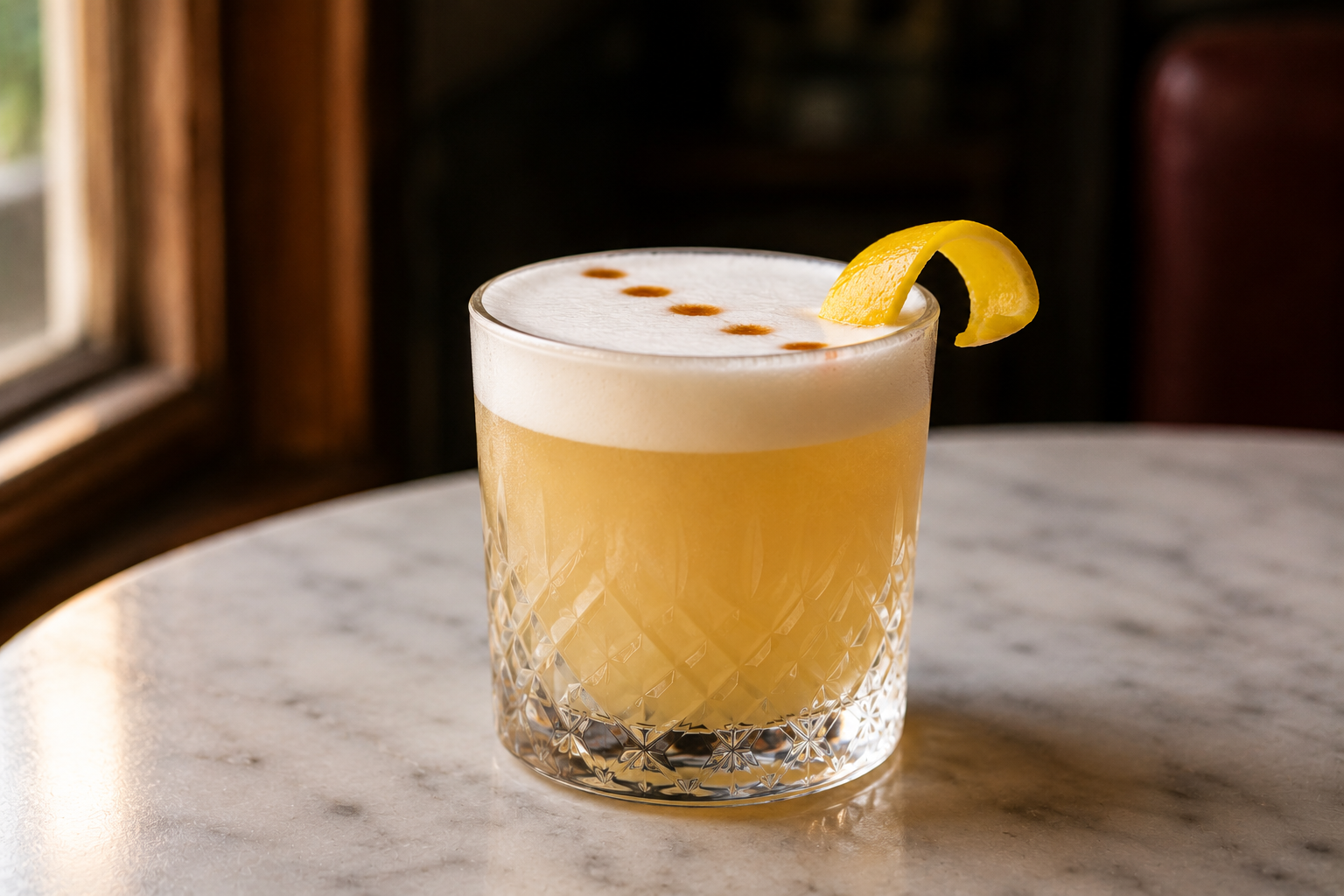 Amaretto Sour (Morgenthaler-style)