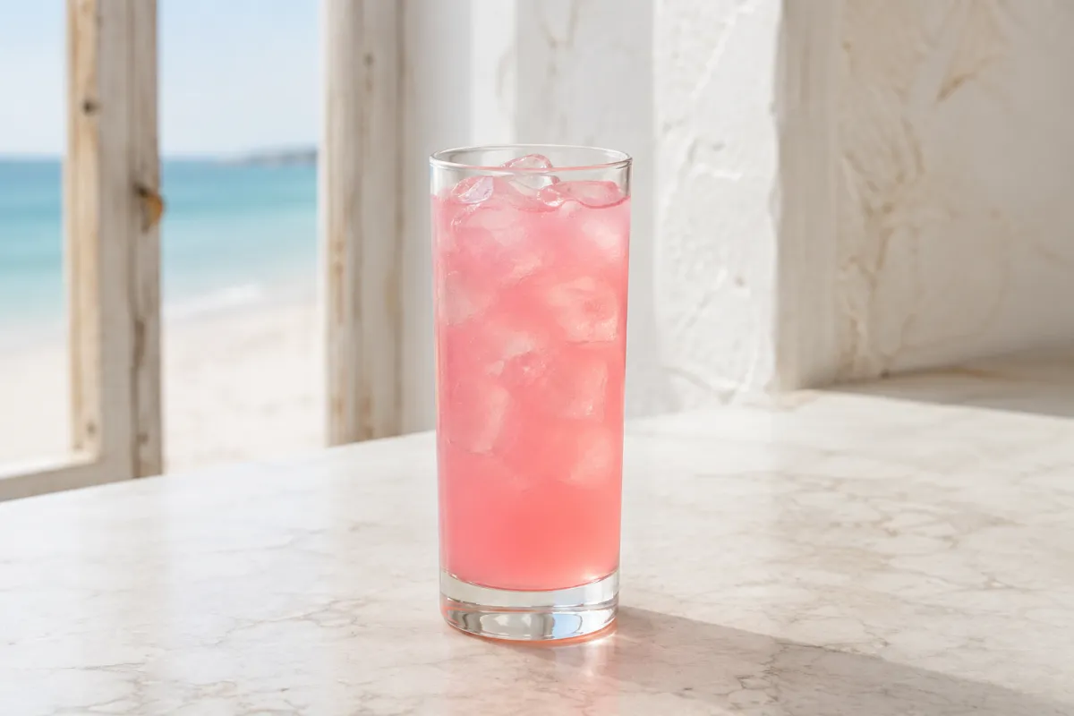 Image of Pink Banana in a Collins Glass