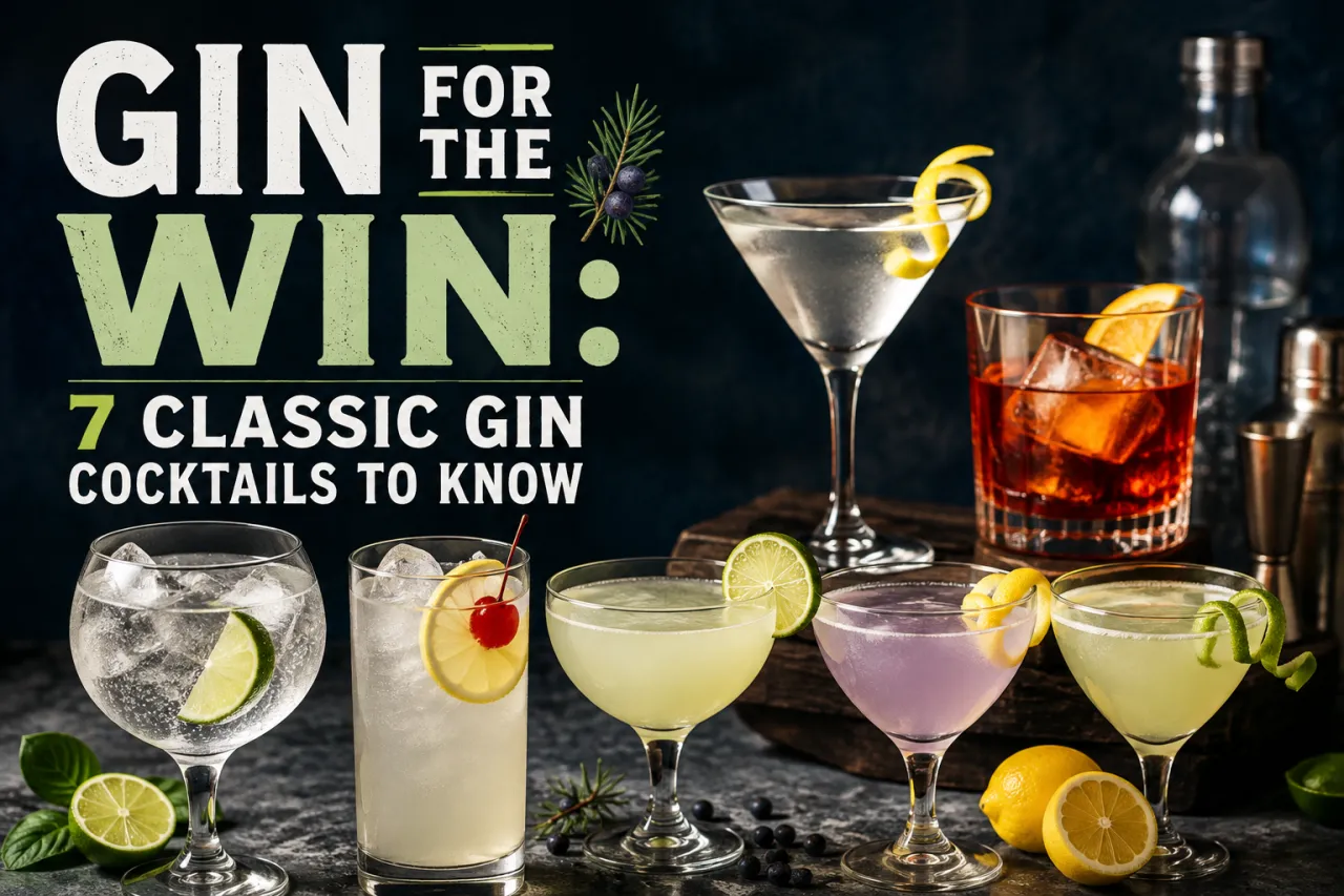 Gin for the Win: 7 Classic Gin Cocktails to Know