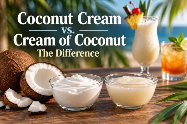 Coconut Cream vs. Cream of Coconut: The Difference