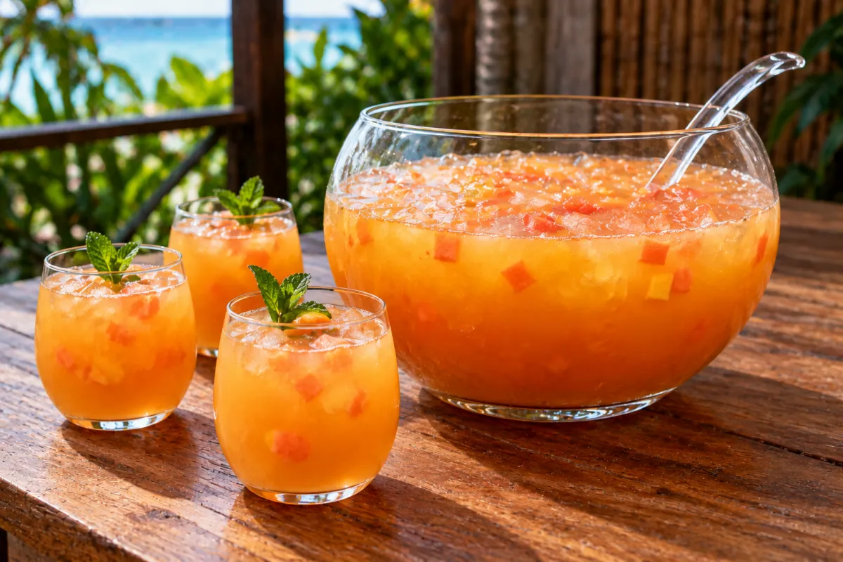 Pineapple-Papaya Party Punch Recipe Image