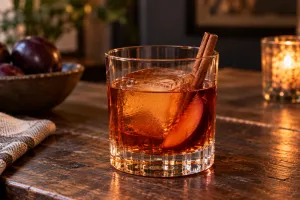 Spiced Plum Old Fashioned recipe