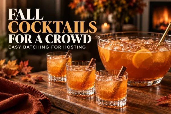 Fall Cocktails for a Crowd: Easy Batching & Hosting