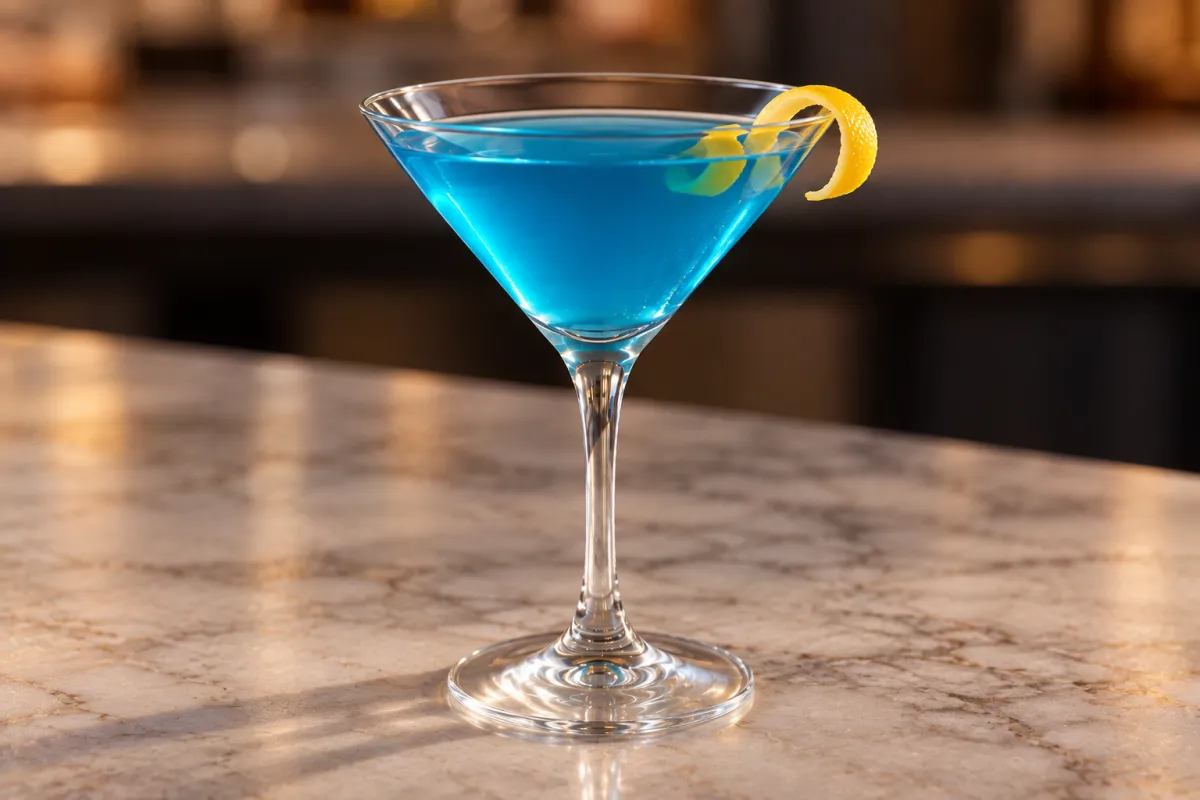 Blue Glacier Martini recipe